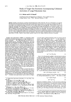 Study of Target Gas Excitation Accompanying