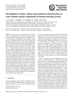 Investigation of molar volume and surfactant characteristics of water