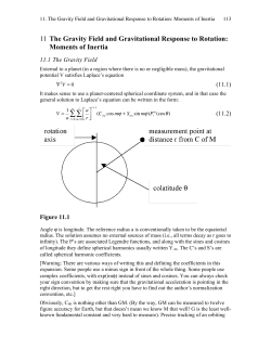 Chapter 11: The Gravity Field
