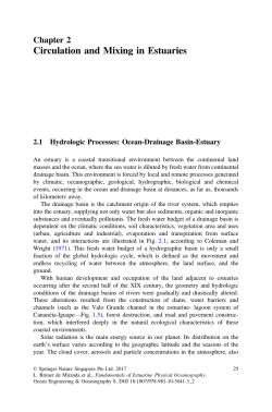 Circulation and Mixing in Estuaries