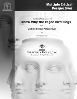 I Know Why the Caged Bird Sings - Multiple Critical Perspective