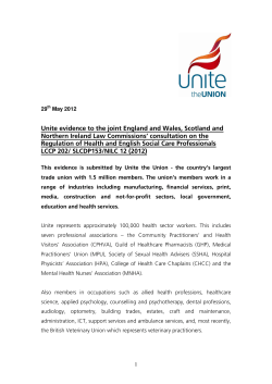 Unite evidence - Unite the union