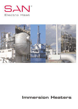 Immersion Heaters - San Electro Heat A/S