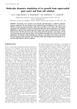 Molecular dynamics simulation of ice growth from supercooled pure