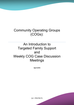 Locality COG Teams - Procedures Online