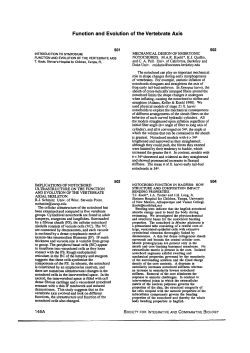 Function and Evolution of the Vertebrate Axis