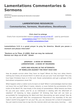 Lamentations - Precept Austin