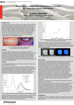 Establishing a natural-like fluorescence in zirconia for