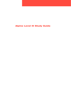 PSIA-LEVEL.3 Study Guide