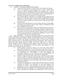 113A-151. Findings, intent and purpose.