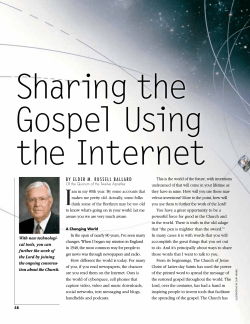 Sharing The Gospel Using The Internet