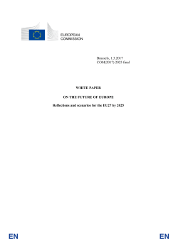 EUROPEAN COMMISSION Brussels, 1.3.2017 COM(2017) 2025