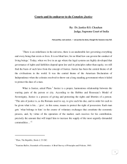 Courts and its endeavor to do Complete Justice