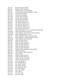 2002 doz brushes, water color #6 2003 doz brushes, water color