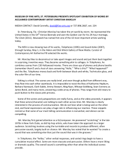 exhibition of works by acclaimed contemporary artist christian marclay