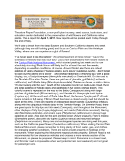April 7, 2017 &ndash; PDF - Theodore Payne Foundation