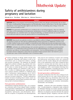 Motherisk Update - Canadian Family Physician