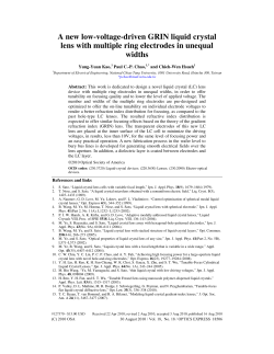 A new low-voltage-driven GRIN liquid crystal lens with multiple ring