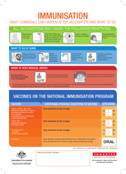 IMMUNISATION