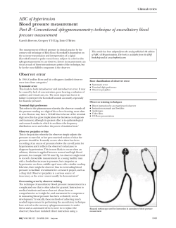 ABC of hypertension Blood pressure measurement Part II