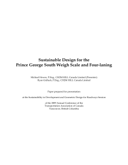 Sustainable Design for the Prince George South Weigh Scale and