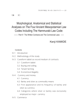 Morphological, Anatomical and Statistical Analyses on The Four