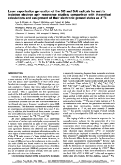 Laser vaporization generation of the SiB and SiAl radicals for matrix