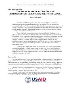 toward an autonomous civil society rethinking state -civil