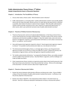 Public Administration Theory Primer, 3rd Edition