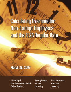 Calculating Overtime for Non-Exempt Employees and the Flsa