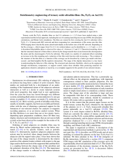 Stoichiometry engineering of ternary oxide ultrathin films: BaxTi2O3