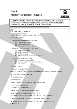 Primary Education - English