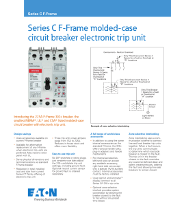 Series C F-Frame molded-case circuit breaker