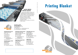 Printing Blanket - Sampla Belting Canada