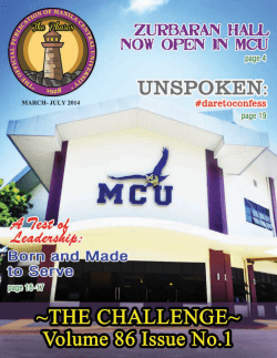 March 2014 - Manila Central University