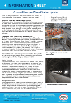 Crossrail Liverpool Street Station Update