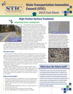 on High Friction Surface Treatment
