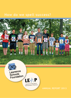 How do we spell success?