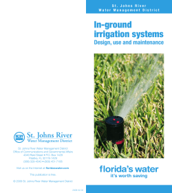 In-ground irrigation systems