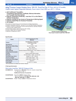 witeg® Premium Compact Hotplate Stirrer, MSH-50A , Round