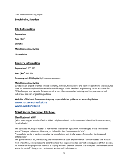 Stockholm, Sweden City Information Country Information www