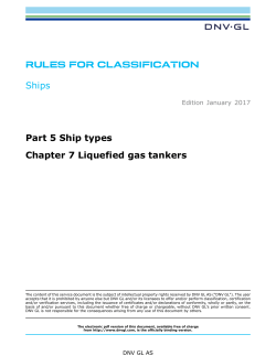 DNVGL-RU-SHIP Pt.5 Ch.7 Liquefied gas tankers