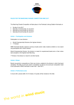 Rules Marchingparade Competition