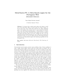 MetaCluster.PT: A Meta-Search engine for the Portuguese Web