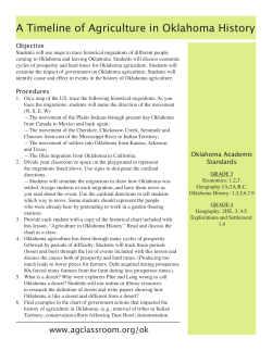 A Timeline of Agriculture in Oklahoma History - 4