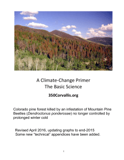 A Climate-Change Primer The Basic Science