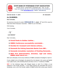 ssbea conference at chandigarh - State Bank of Hyderabad Staff