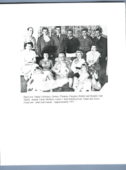 Back row: Ismae`s brothers, Dewey, Thomas, Douglas, Robert and