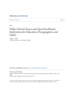 Public School Choice and Open Enrollment: Implications for