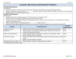 Location, Movement and Geometric Patterns